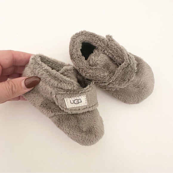 UGG Baby Bixbee Bootie Slipper Charcoal Grey Size 2 3 6-12M - Picture 2 of 6